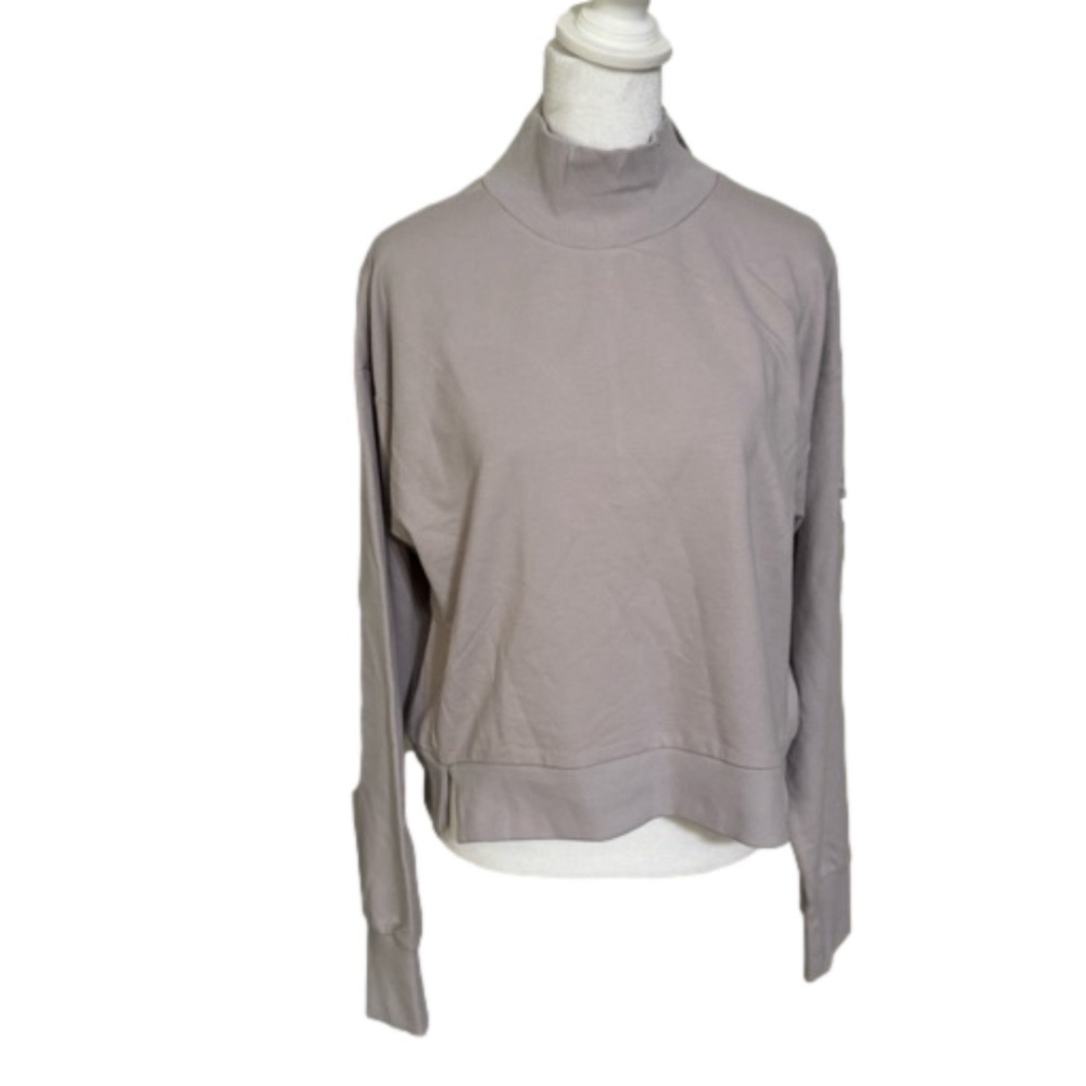 All In Motion French Terry Sweatshirt Lilac Purple Thumb Hole Women Size M - Picture 4 of 16
